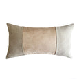 SALE! Neutral Suede and Italian Linen Throw Pillows | The Jaclyn Collection - Studio Pillows