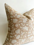 Tan Floral Pillow Covers | Susie - Studio Pillows